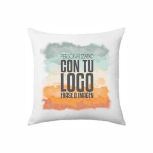 Cojín personalizado 40x40 con relleno y estampado DTF en microfibra