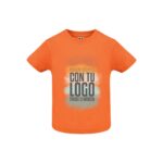 camiseta de bebe de manga corta personalizada de algodon