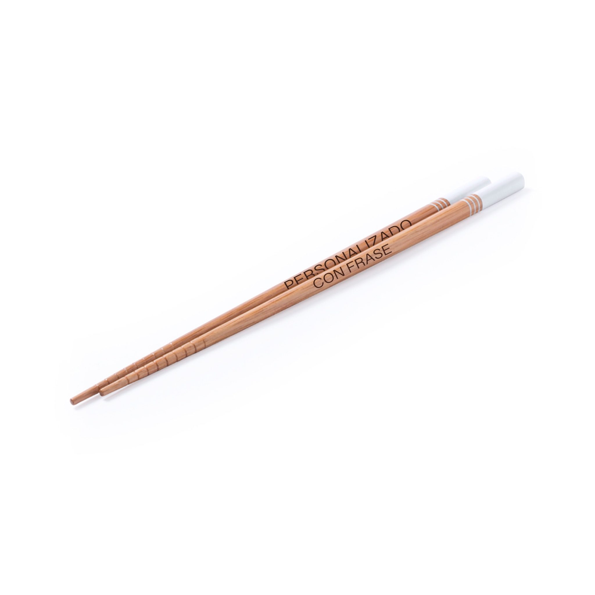 Palillos de bambú reutilizables personalizados pack 2 | Palillos ecológicos con funda