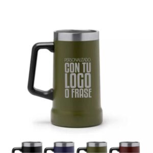 Jarra de acero inoxidable reciclado 700 ml personalizada con doble pared