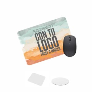 alfombrilla de ratón personalizada redonda y rectangular