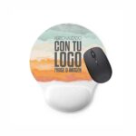 alfombrilla de ratón con reposamuñecas acolchado personalizada