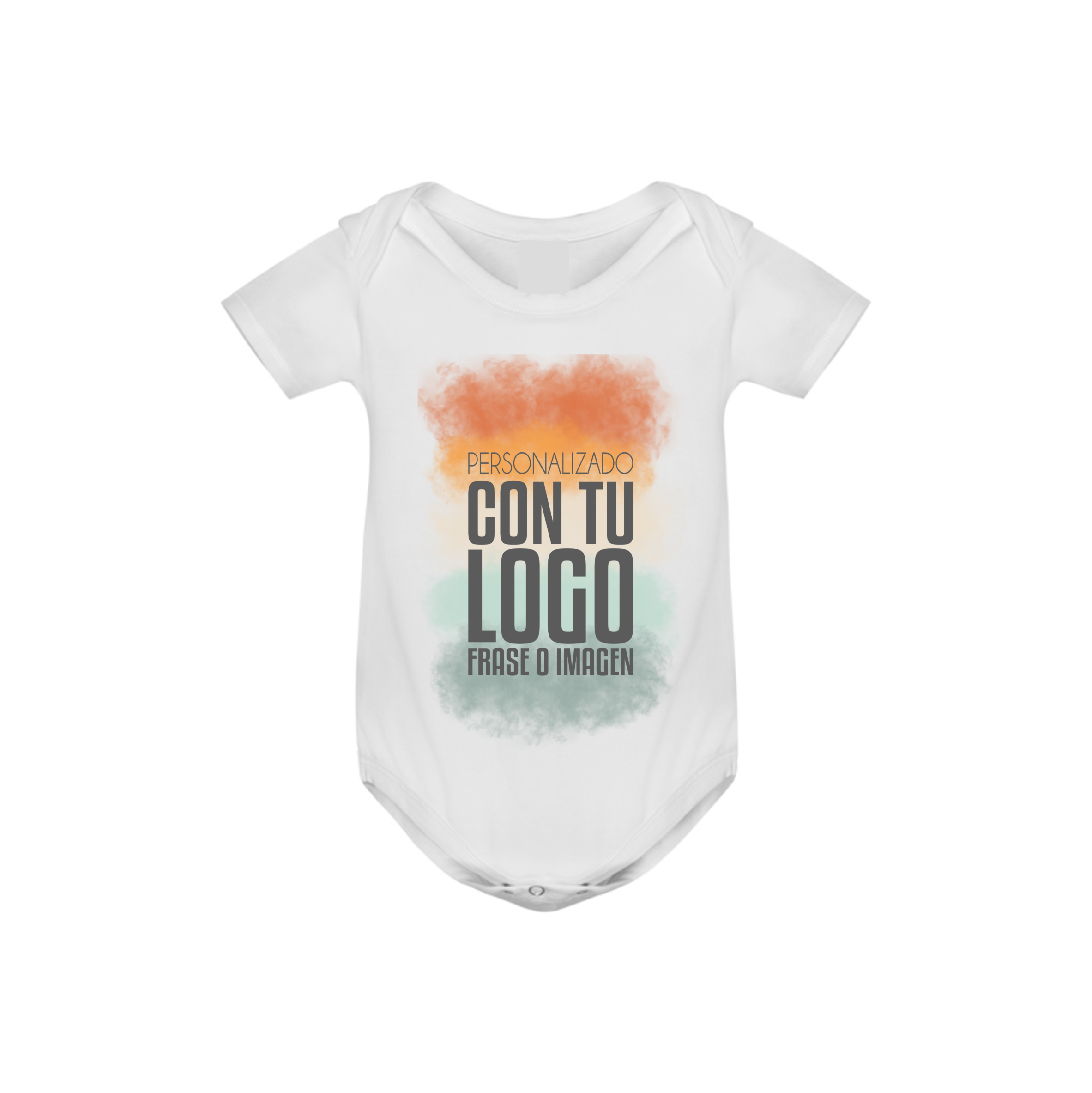 body de bebe de manga corta personalizado de algodon