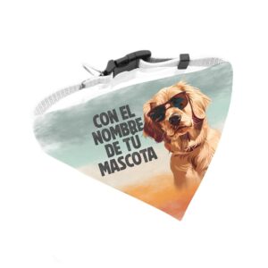 collar con bandana para mascota personalizado a color