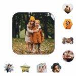 iman de madera personalizado en varias formas para nevera