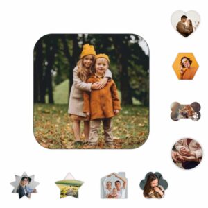 iman de madera personalizado en varias formas para nevera