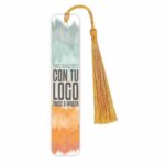 marcapaginas de metal personalizado con borla