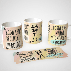 Taza personalizada Día de la Madre con interior de color - frase nada esta