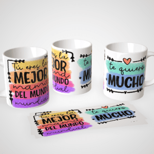 Taza personalizada Día de la Madre con interior de color - frase la mejor