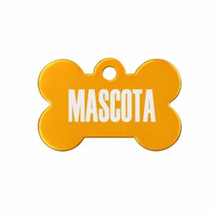 placa de aluminio para perro personalizada grabada a láser en varios colores