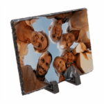 portafoto de pizarra rectangular personalizado con foto