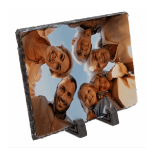 portafoto de pizarra rectangular personalizado con foto