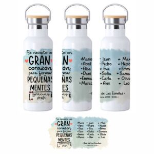 Botella Térmica Personalizada Fin de Curso seti 500ml | Modelo 2