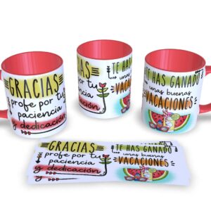 Taza Personalizada Fin de Curso para Profes y Maestras | Modelo 22