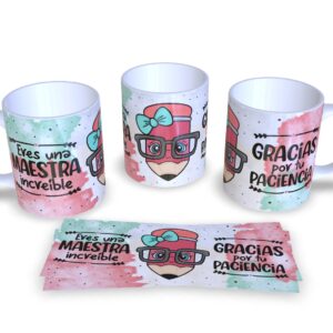 Taza Personalizada Fin de Curso para Profes y Maestras | Modelo 17