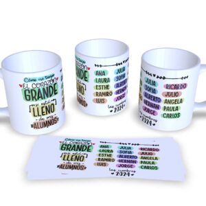 Taza Personalizada Fin de Curso para Profes y Maestras | Modelo 8