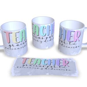 Taza Personalizada Fin de Curso para Profes y Maestras | Modelo 7