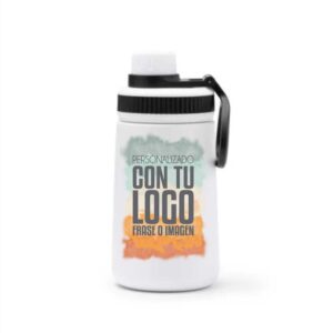 Botella térmica infantil Pumba Kids personalizada 350 ml con pajita
