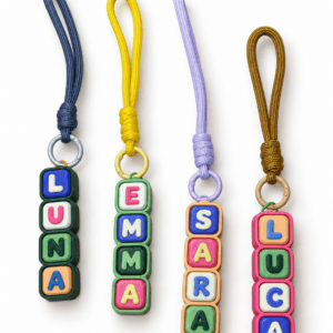 Llavero personalizado con nombre en teclas 3D COLORES VARIADOS
