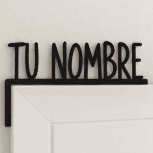 Cartel para puerta personalizado 3D – hasta 10 letras